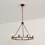 Black Candles Ring Chandelier