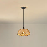 Bloom Rattan Swag Pendant Lamp