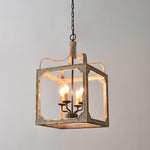 Boho Rustic Cube Chandelier