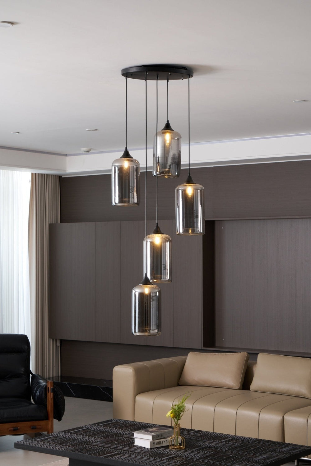 Bottle Glass Pendant Light
