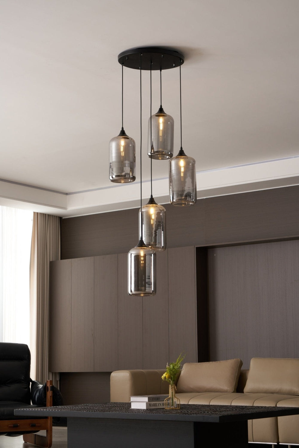 Bottle Glass Pendant Light