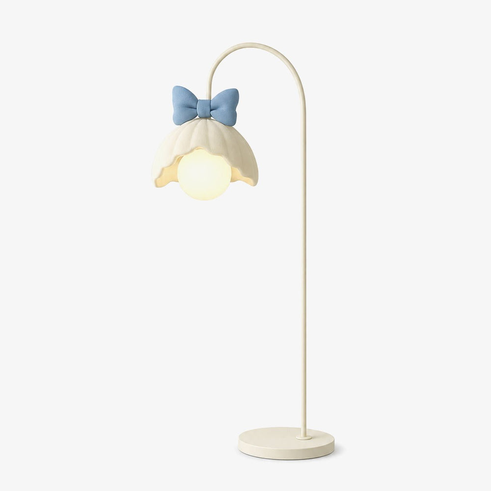 Bow Trim Petal Shade Floor Lamp
