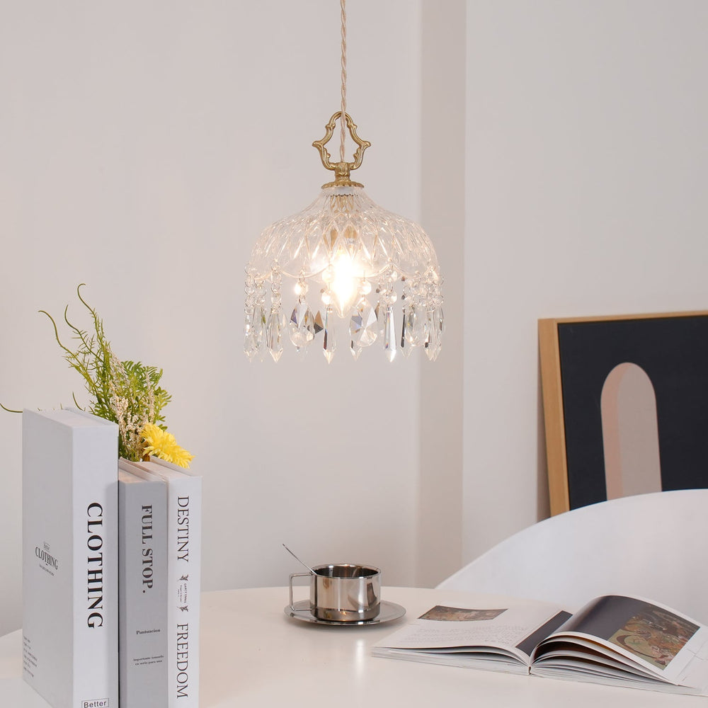 Bowl Shade Pendant Lamp – Copper & Glass Retro