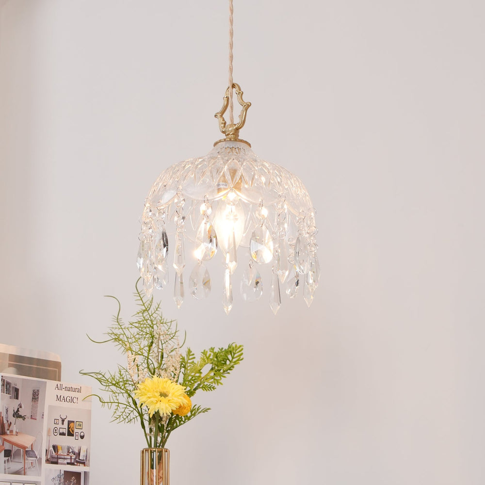 Bowl Shade Pendant Lamp – Copper & Glass Retro