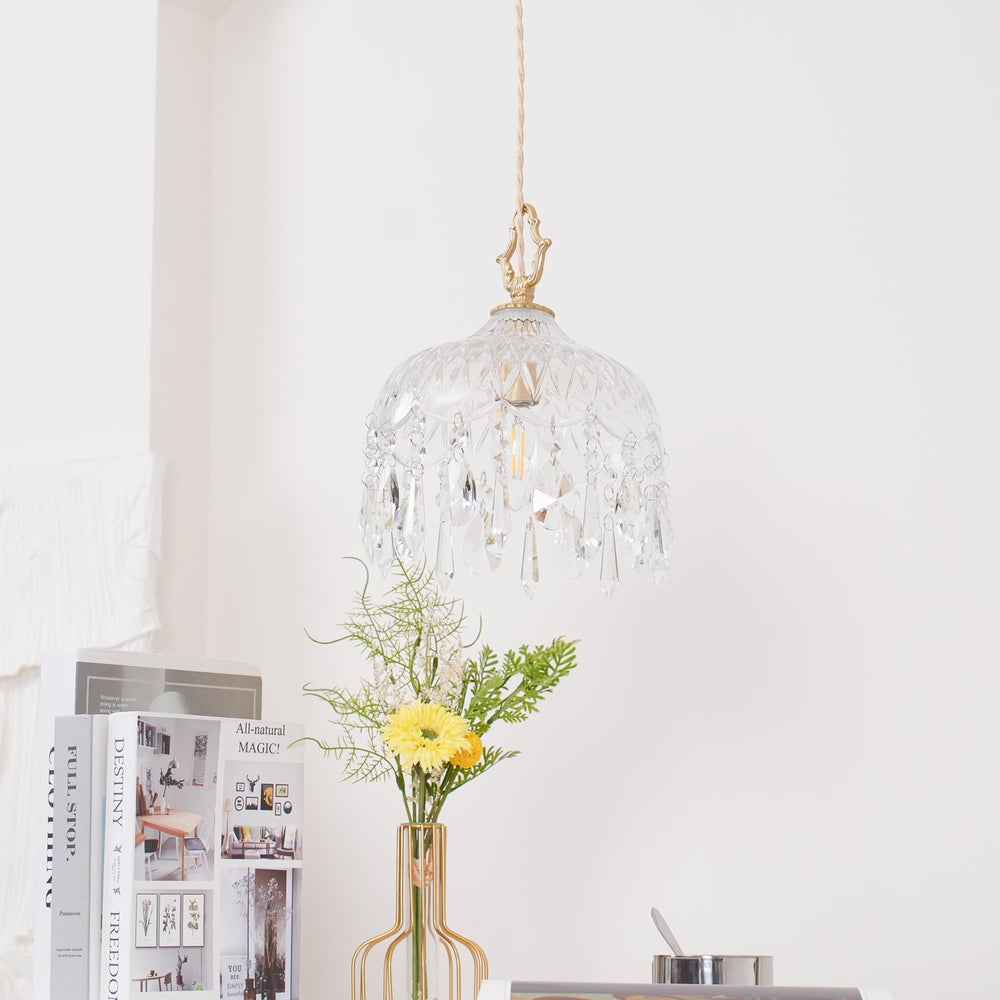Bowl Shade Pendant Lamp – Copper & Glass Retro