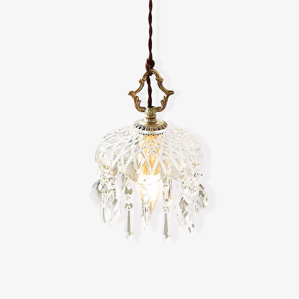 Bowl Shade Pendant Lamp – Copper & Glass Retro