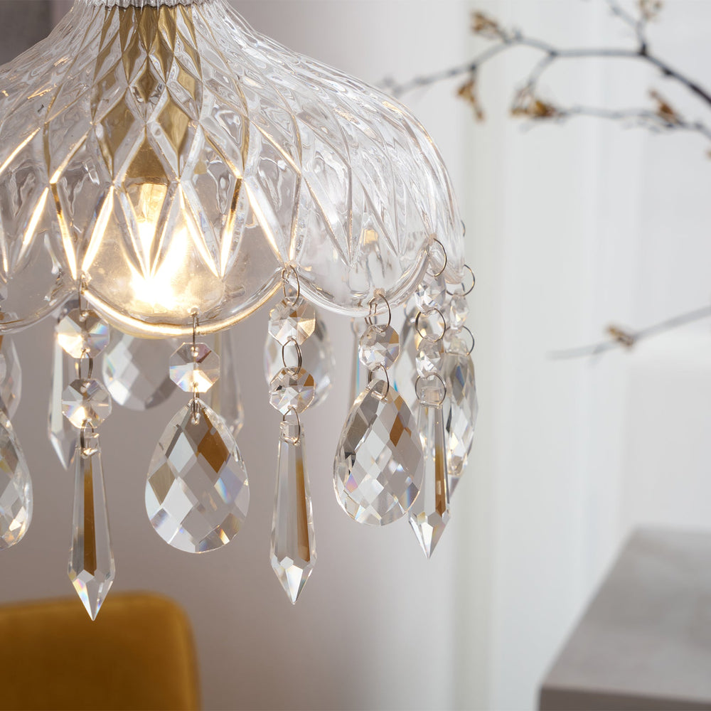 Bowl Shade Pendant Lamp – Copper & Glass Retro