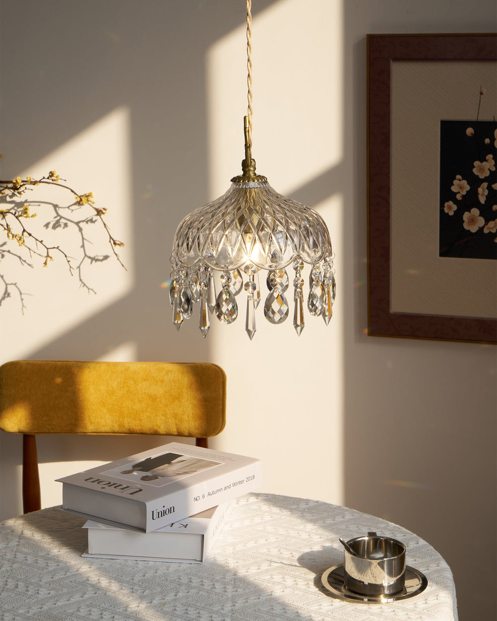 Bowl Shade Pendant Lamp – Copper & Glass Retro