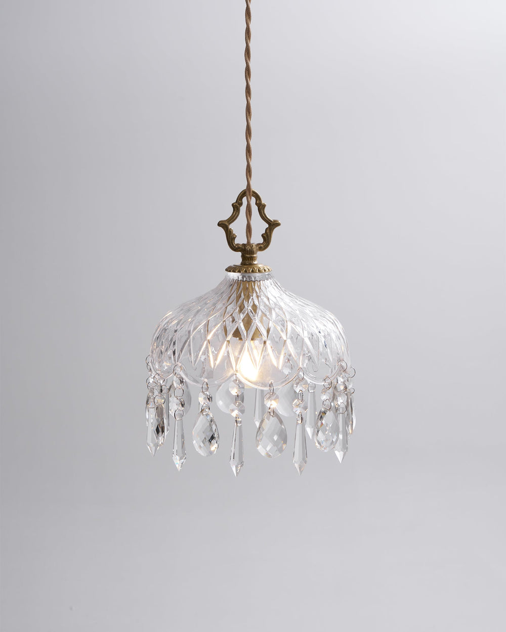 Bowl Shade Pendant Lamp – Copper & Glass Retro