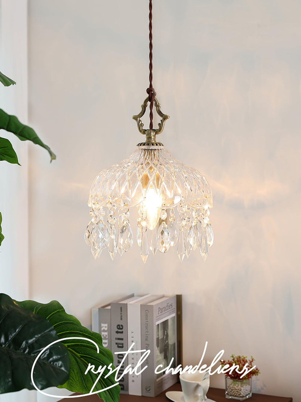Bowl Shade Pendant Lamp – Copper & Glass Retro
