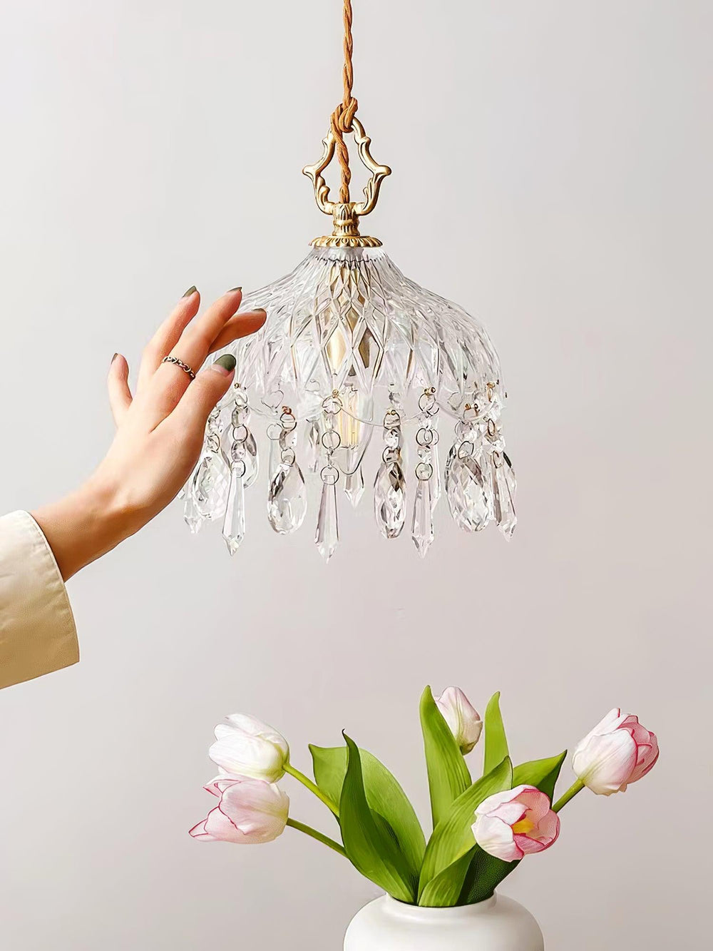 Bowl Shade Pendant Lamp – Copper & Glass Retro