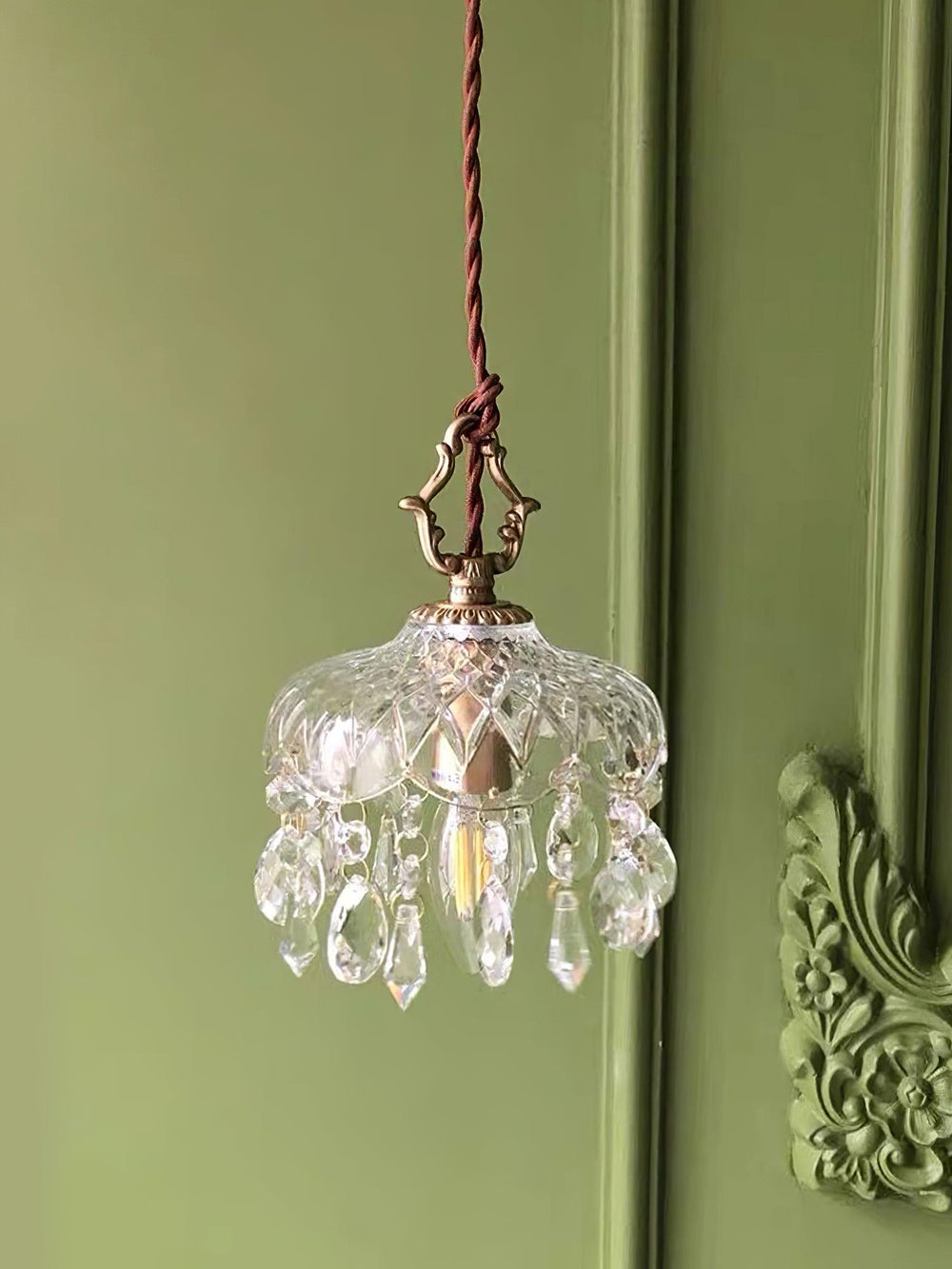 Bowl Shade Pendant Lamp – Copper & Glass Retro