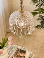Bowl Shade Pendant Lamp – Copper & Glass Retro