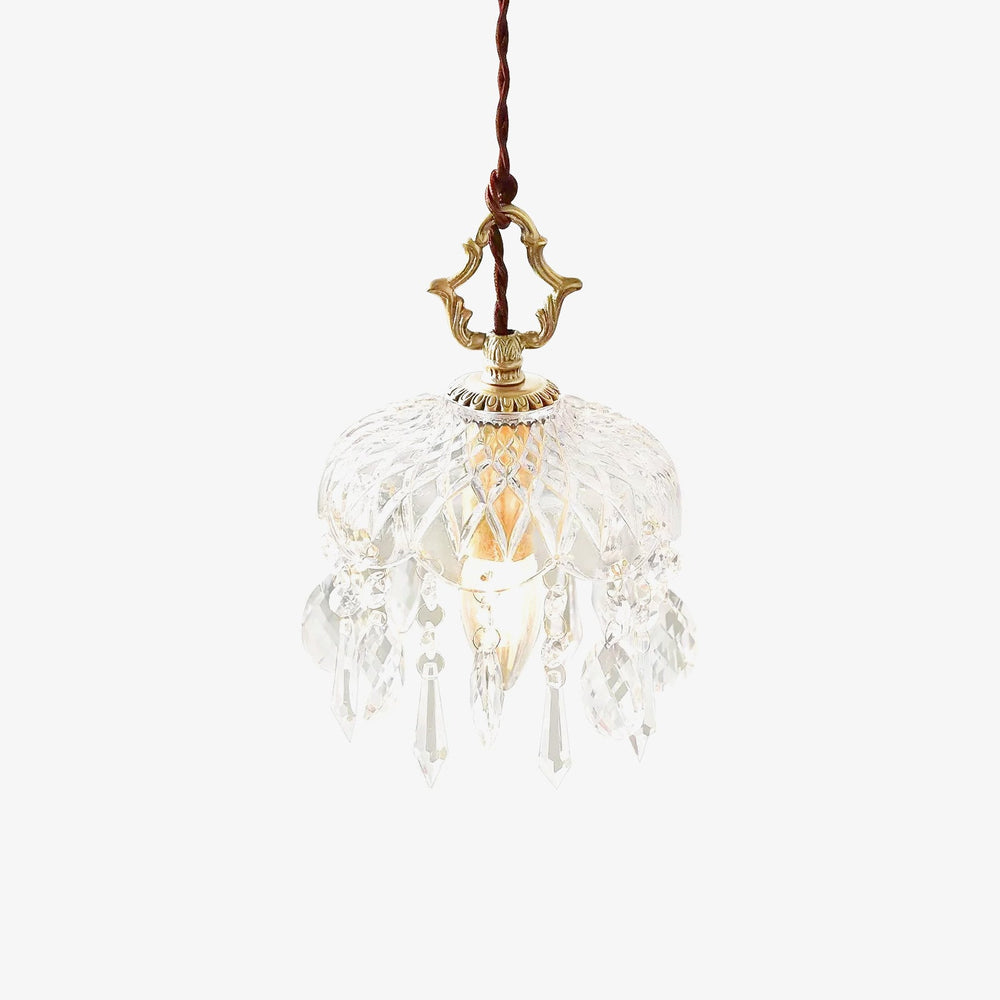 Bowl Shade Pendant Lamp – Copper & Glass Retro