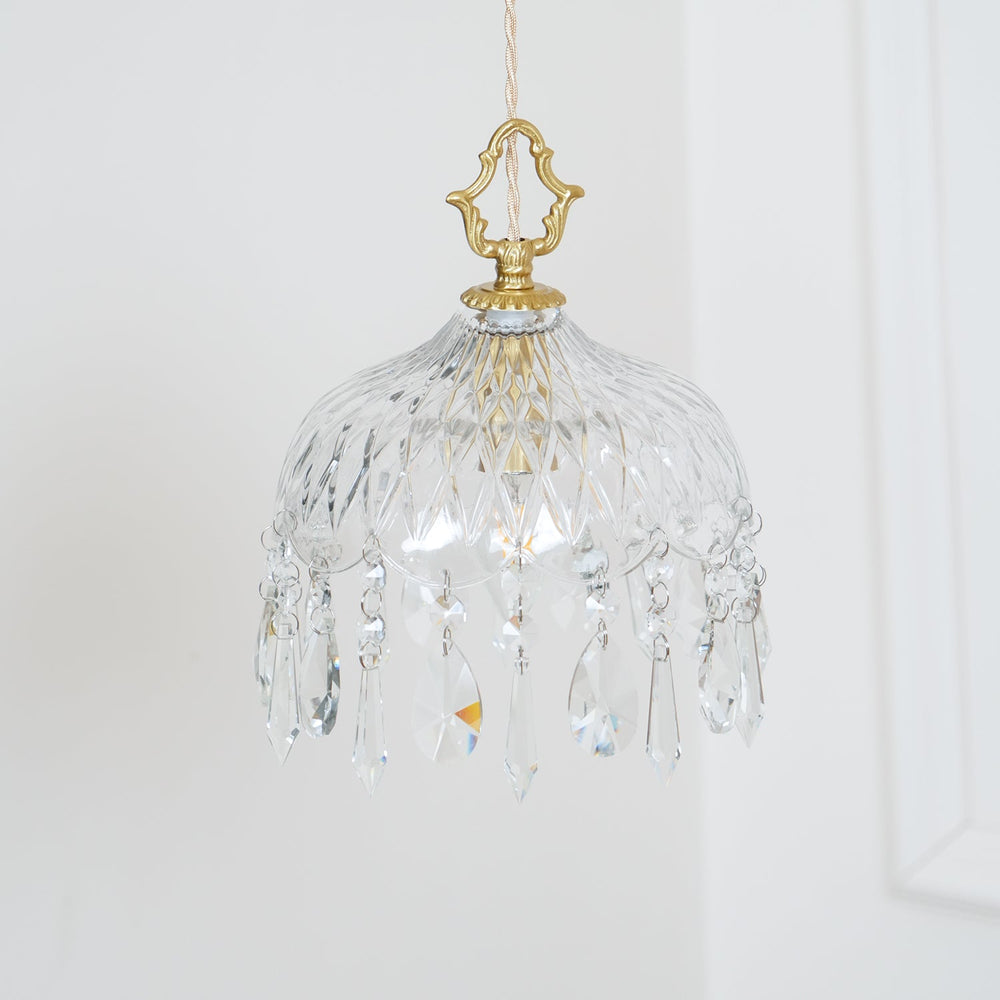 Bowl Shade Pendant Lamp – Copper & Glass Retro