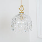 Bowl Shade Pendant Lamp – Copper & Glass Retro