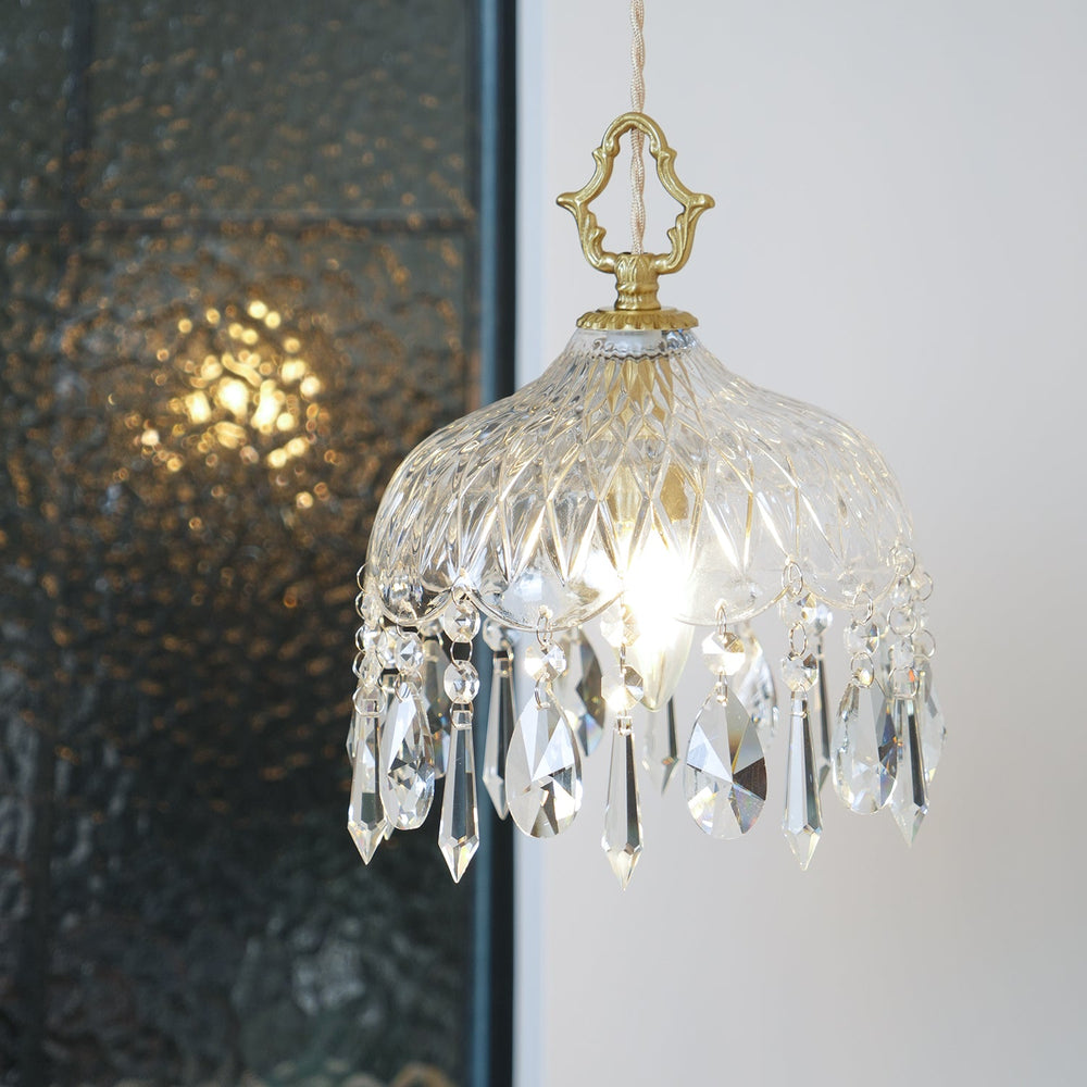 Bowl Shade Pendant Lamp – Copper & Glass Retro