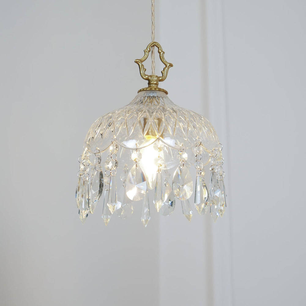 Bowl Shade Pendant Lamp – Copper & Glass Retro