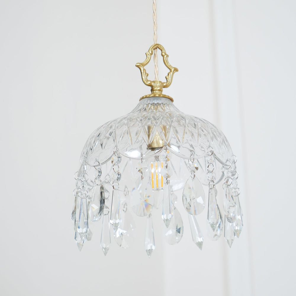 Bowl Shade Pendant Lamp – Copper & Glass Retro