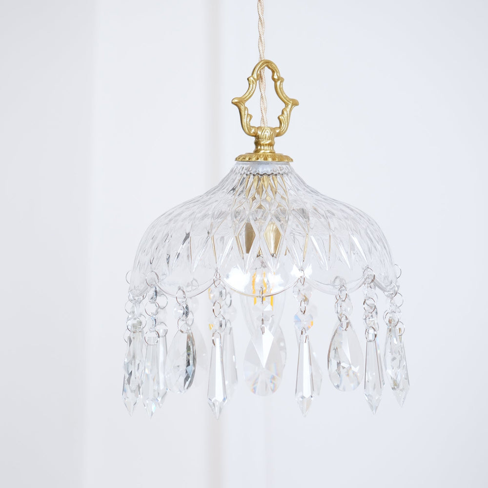 Bowl Shade Pendant Lamp – Copper & Glass Retro