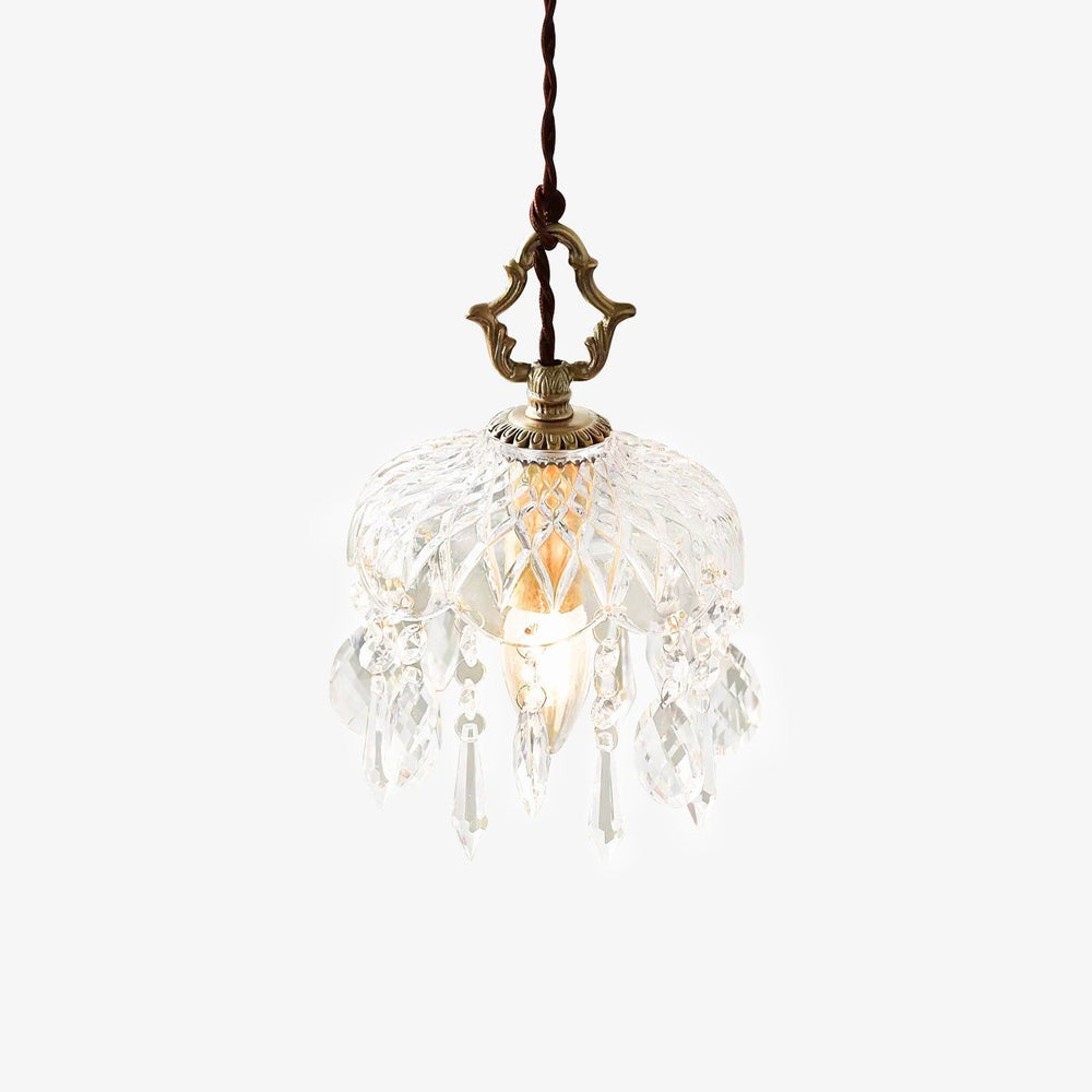 Bowl Shade Pendant Lamp – Copper & Glass Retro