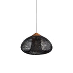 Braided Rattan Swag Pendant Lamp