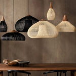 Braided Rattan Pendant Lamp