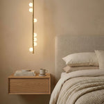 Orbit Brass Glass Drop Chandelier – Hand-Blown Multi-Head
