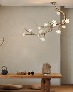 Brass Flower Branch Ceiling Lamp