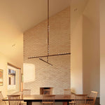 Orbit Brass Glass Drop Chandelier – Hand-Blown Multi-Head
