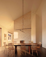 Orbit Brass Glass Drop Chandelier – Hand-Blown Multi-Head