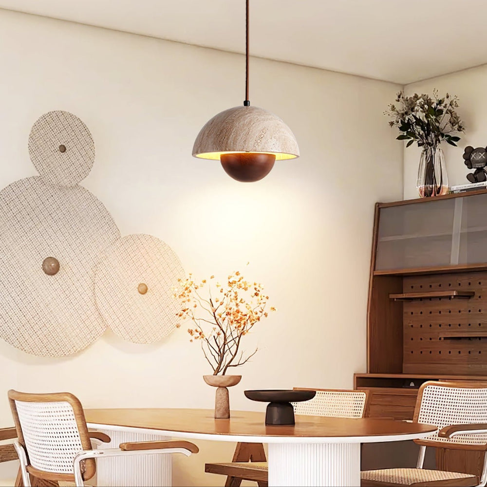 Bud Travertine Pendant Lamp