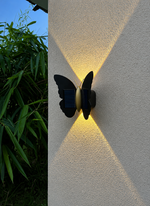 Butterfly Solar Outdoor Wall Light