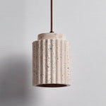 Caelia Travertine Pendant Light