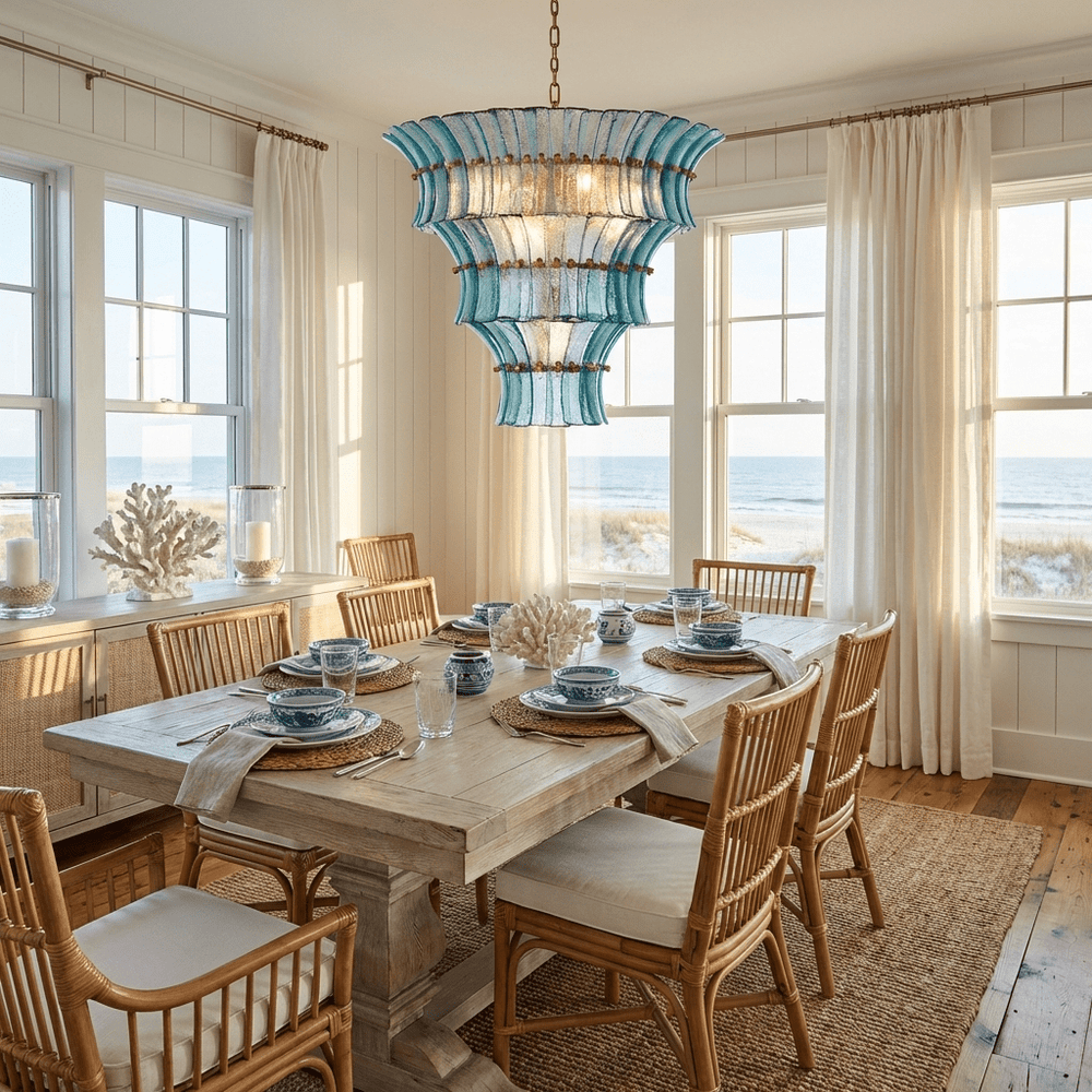 Calyra Tiered Glass Chandelier