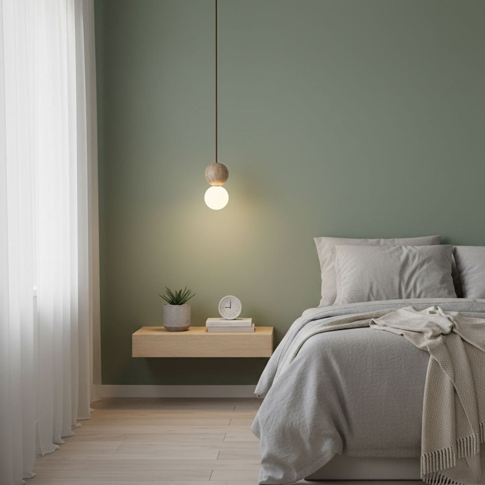 Camille Travertine Pendant Light