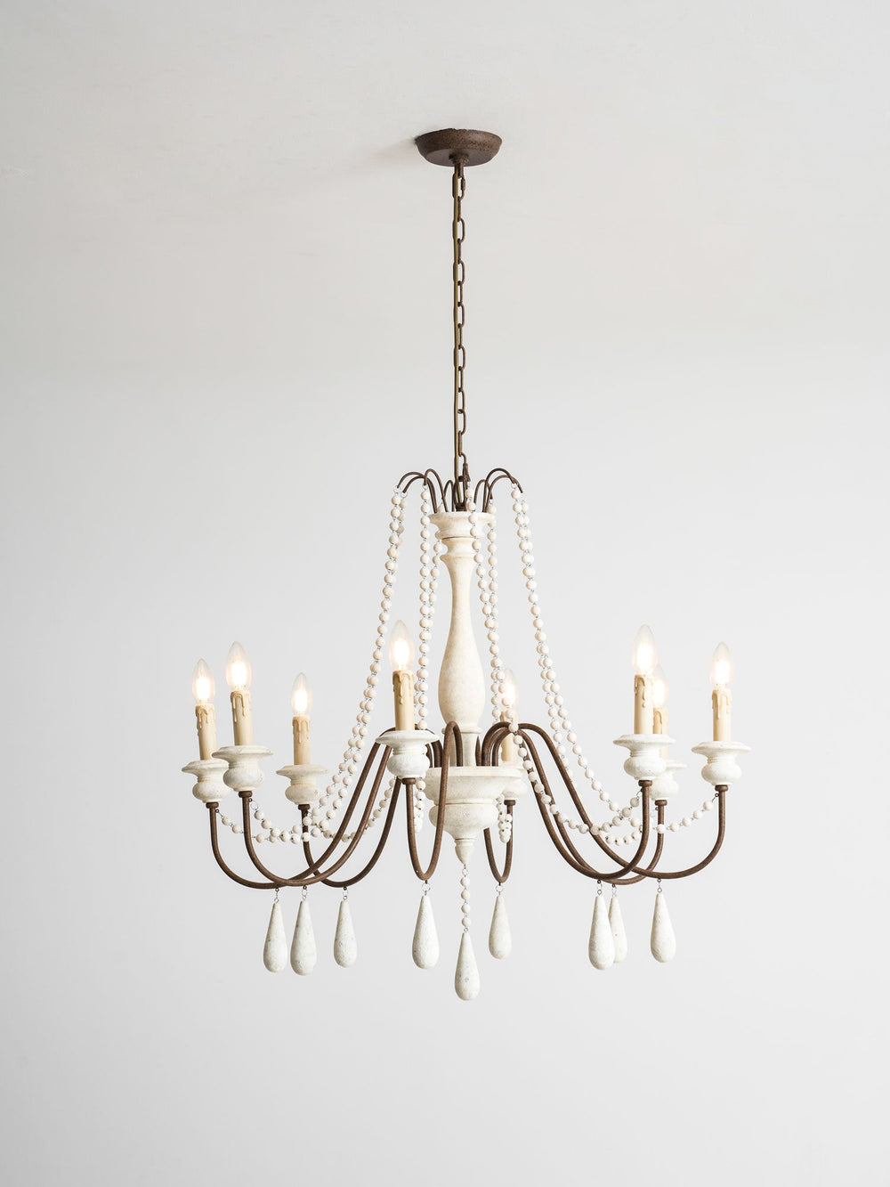 Candle Style Beaded Chandelier