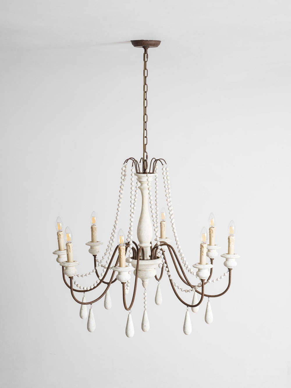 Candle Style Beaded Chandelier