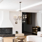 Candle Style Beaded Chandelier