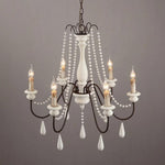 Candle Style Beaded Chandelier