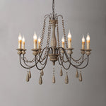 Candle Style Beaded Chandelier