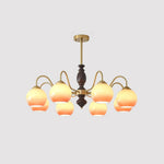 Caramel Orb Chandelier
