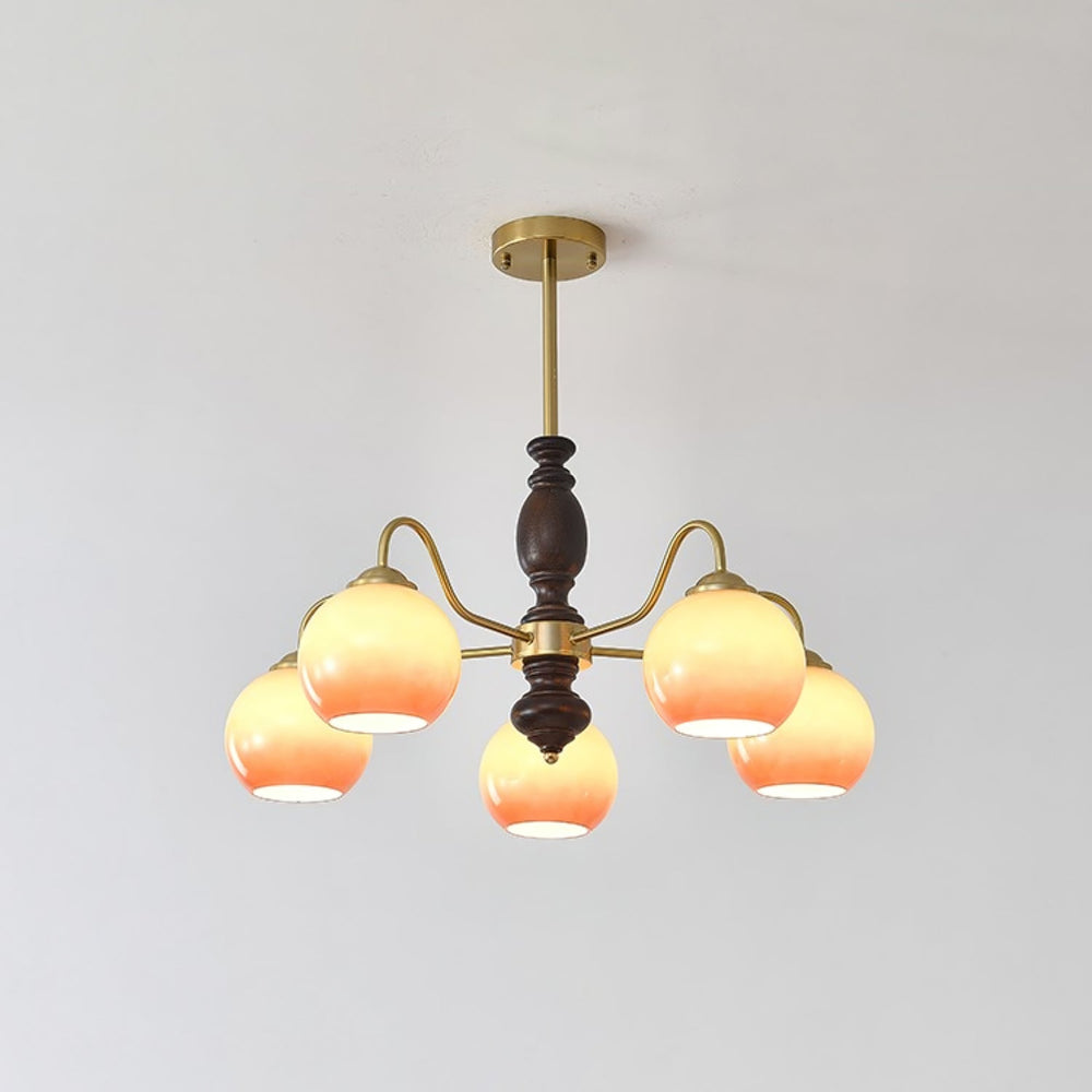 Caramel Orb Chandelier