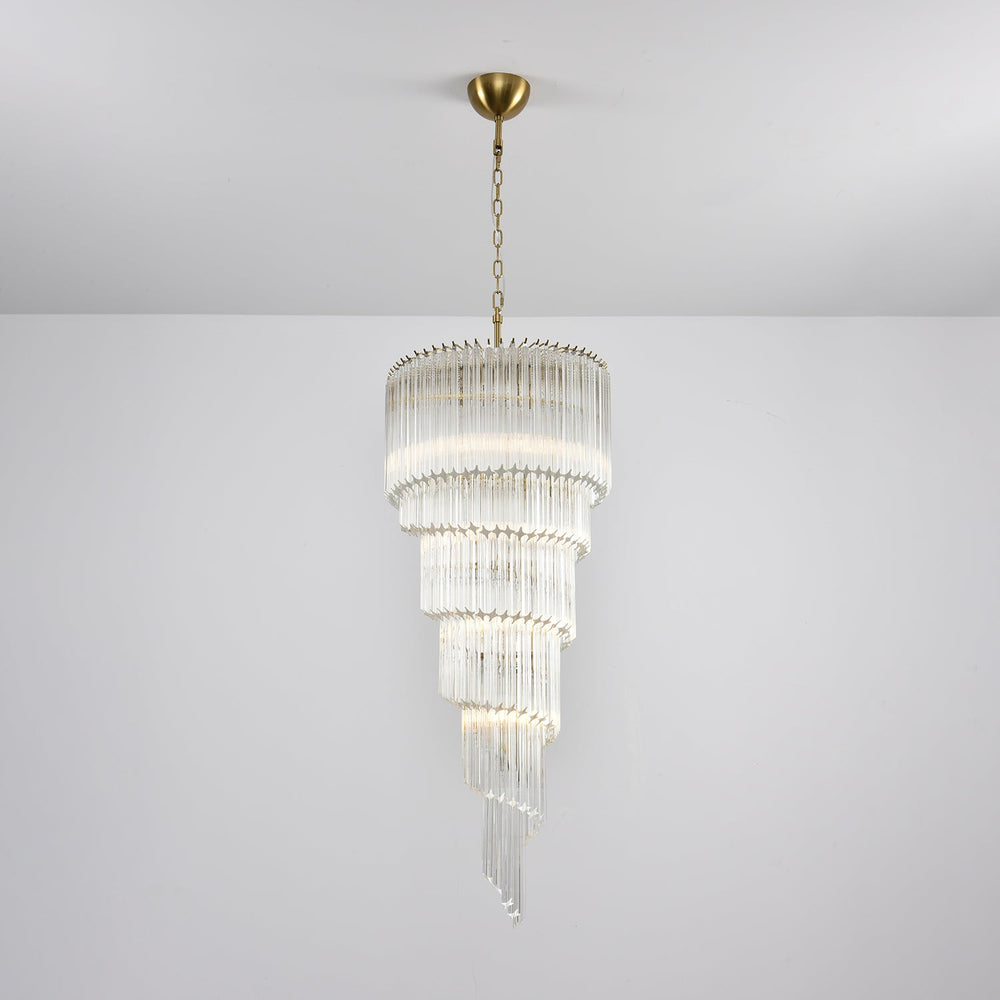 Cascada Spiral Clear Chandelier