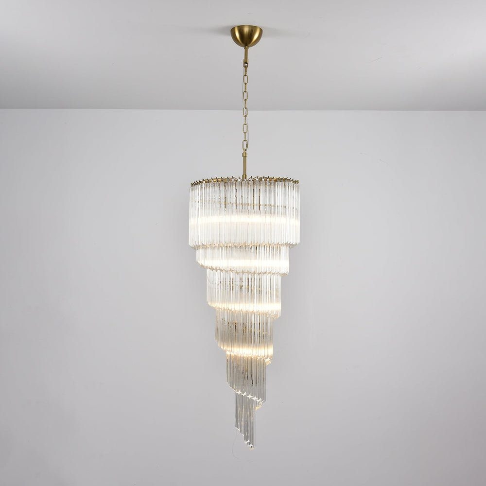 Cascada Spiral Clear Chandelier