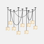 Cascade Chain Cube Chandelier