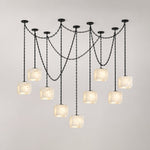 Cascade Chain Cube Chandelier