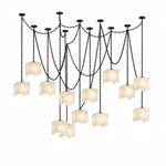 Cascade Chain Cube Chandelier