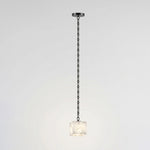 Cascade Chain Cube Chandelier