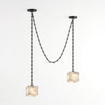 Cascade Chain Cube Chandelier